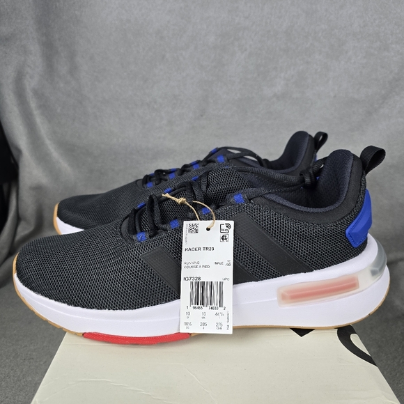 Adidas Racer TR23 Shoes Men's Size 10.5 Running, Carbon Black Royal Blue IG7328 - Picture 5 of 11